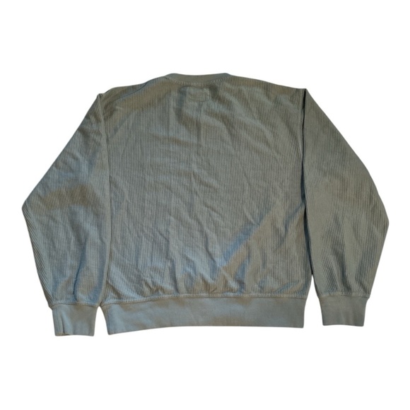 Backslope Brewing Ribbed Crewneck Green & NavySweatshirt New with Tags Size XL - Picture 2 of 3